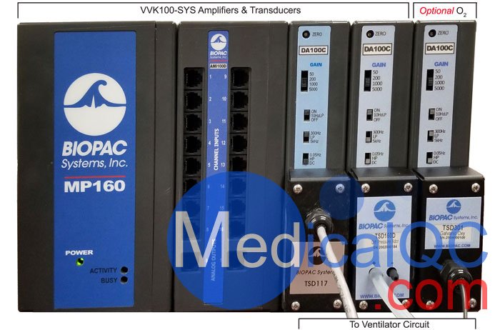 BIOPAC VVK100-SYS呼吸機驗證系統(tǒng)，VVK100-SYS呼吸機檢測儀